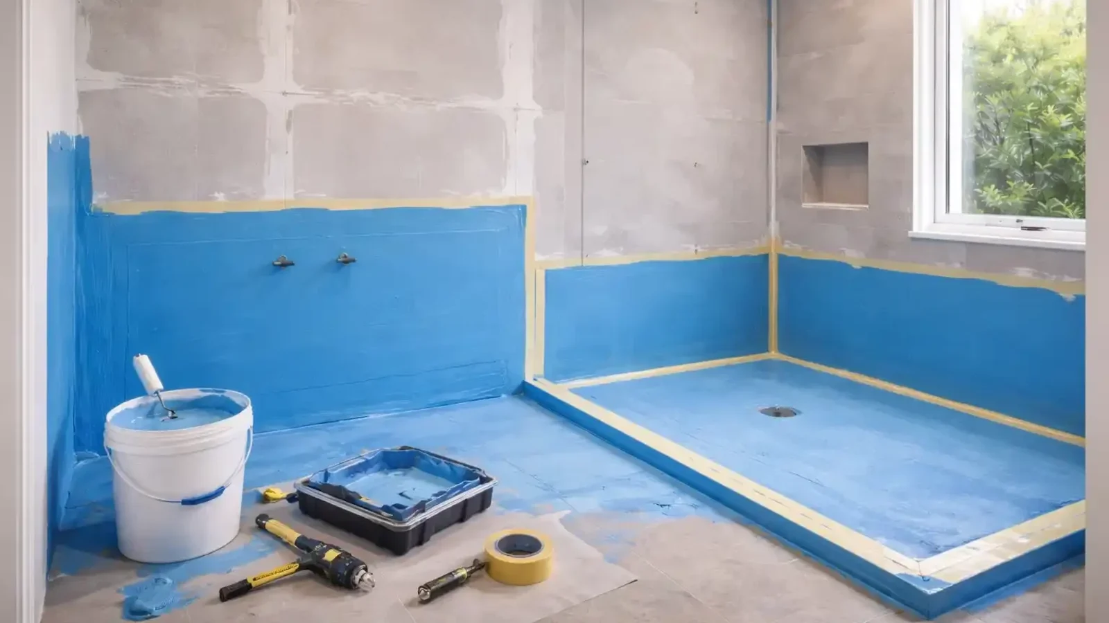 Bathroom waterproofing project completed by ProKote