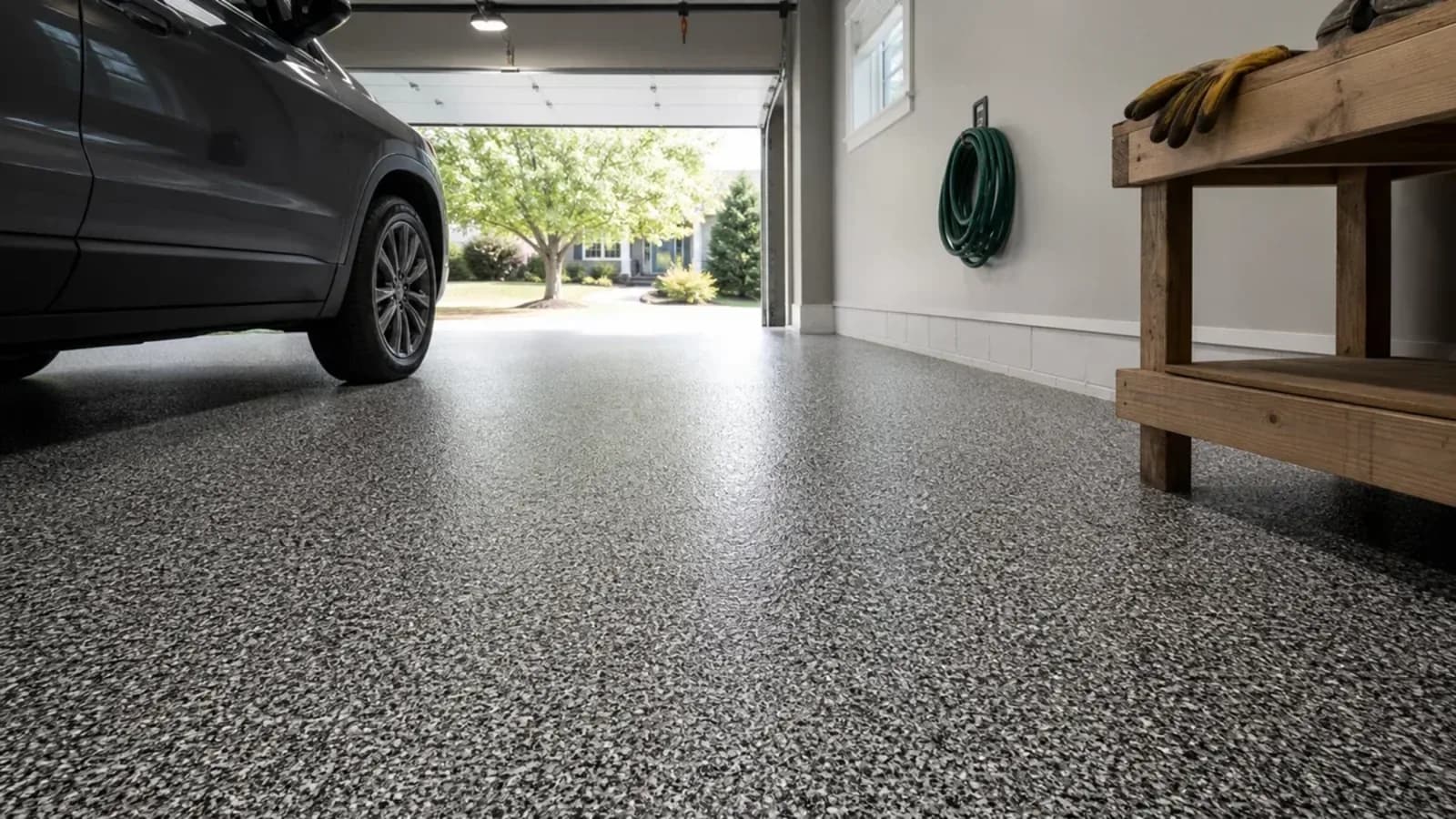Garage floor epoxy project completed by ProKote
